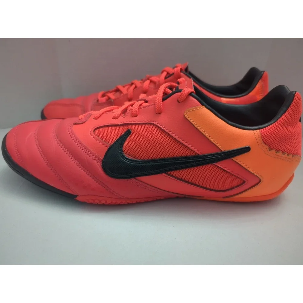 Nike 5 Elastico Pro IC Indoor Soccer Shoes Sz 7 Red Orange 415121-608